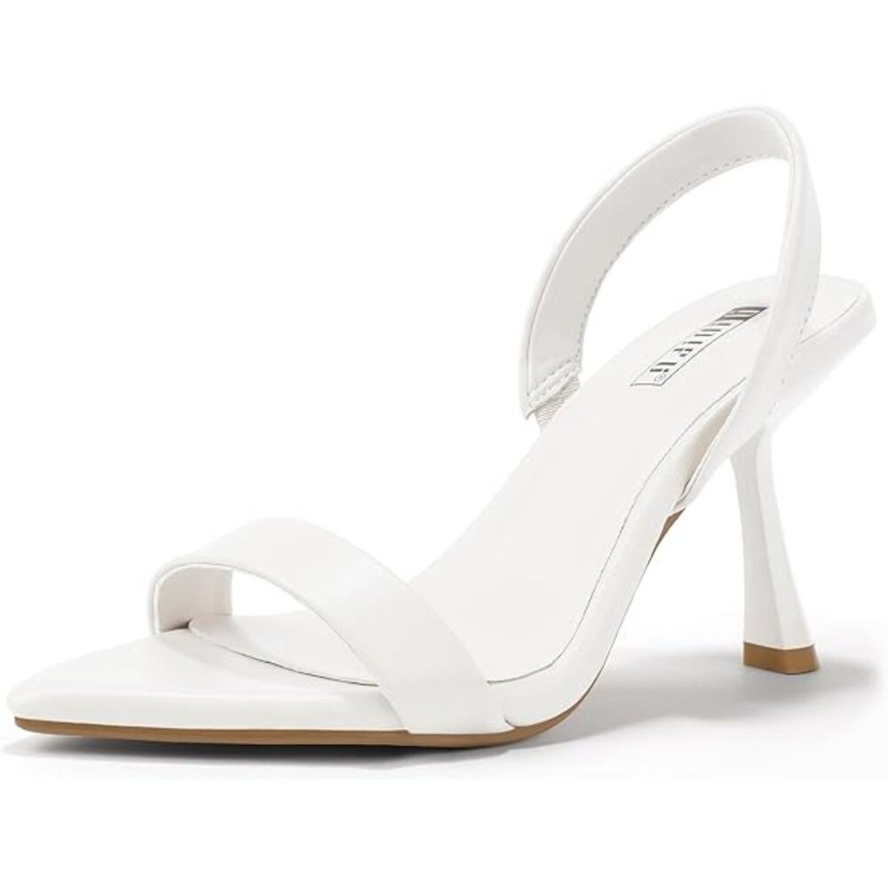 White Slingback Sandals 8.5 NEW